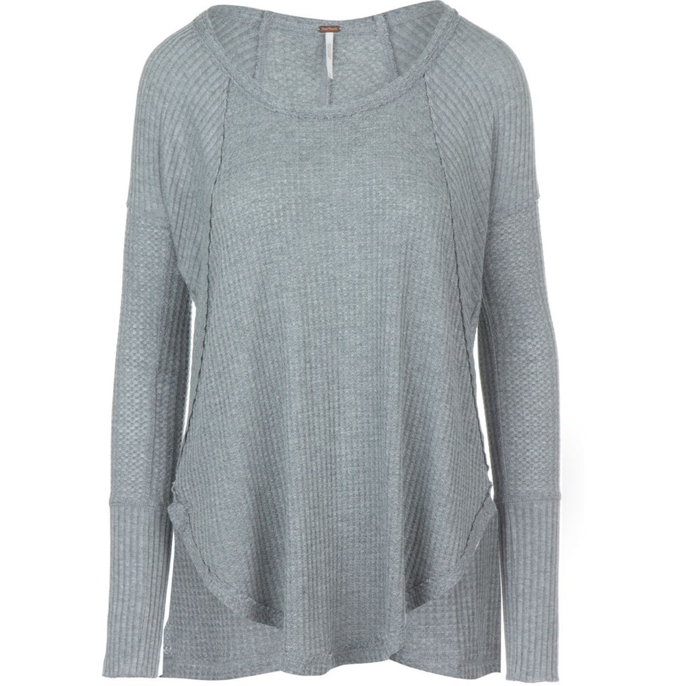 Free People Ventura Drippy Thermal Long Sleeve Sweater